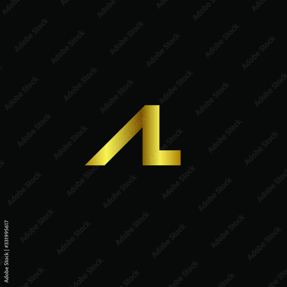 Creative Professional Trendy and Minimal Letter AL Logo Design in Black and Gold Color , Initial Based Alphabet Icon Logo in Editable Vector Format Creative Professional Trendy and Minimal Letter AL Logo Design in Black and Gold Color , Initial Based Alphabet Icon Logo in Editable Vector Format