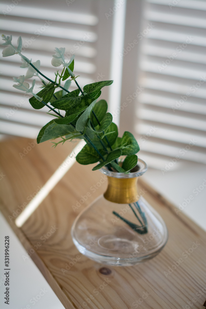 flower in a vase on table flower in a vase on table