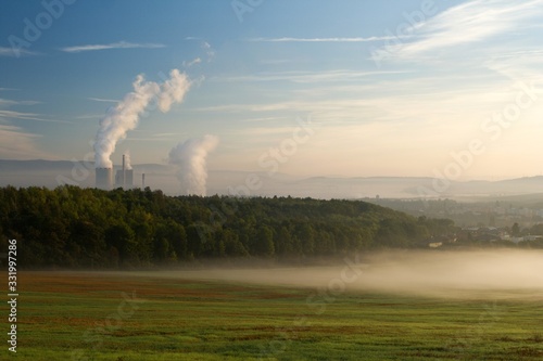 smoke from the chimney