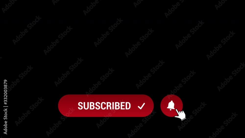 Subscribe Button Inverted 4k subscribe lower third button animation with transparency Stock Video ...