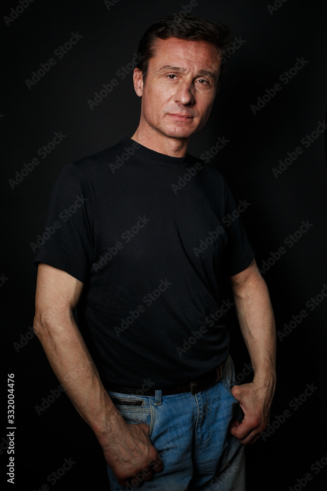 Portrait of a serious man Portrait of a serious man
