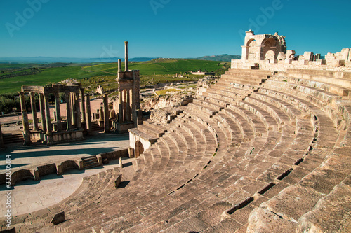 Dougga Roman Theater ruins Tunisia