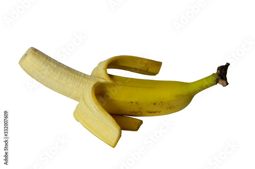 banan na białym tle 