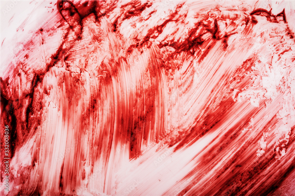 Red bloody marks on white background Red bloody marks on white background