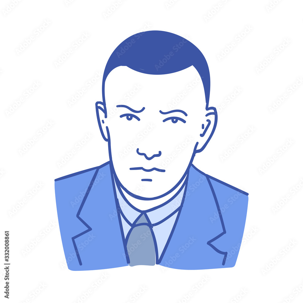 businessman male avatar man tie blue portrait businessman male avatar man tie blue portrait