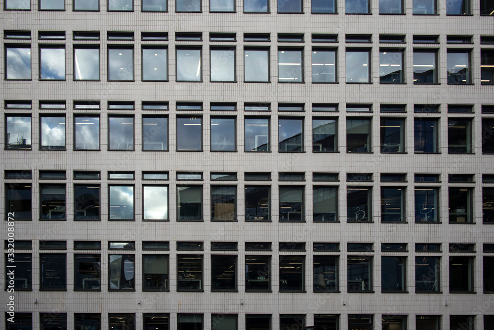 Fragment of the facade of office building in London
