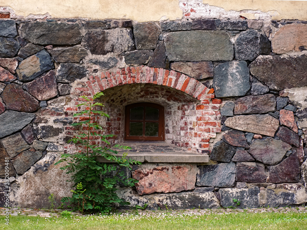 The windows of Suomenlinna fortress. Helsinki. Finland. July 2019. The windows of Suomenlinna fortress. Helsinki. Finland. July 2019.
