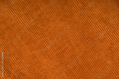 Obraz na plátne Vintage high-quality orange velvet fabric, background, top view
