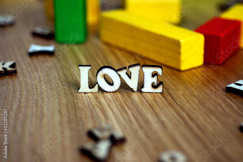love letters wooden