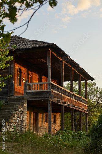 Traditional Georgian house from the local ethnographic museum