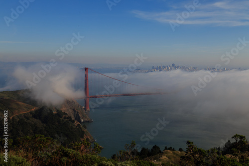 Golden Gate Bridge and Fog on the San Francisco Bay