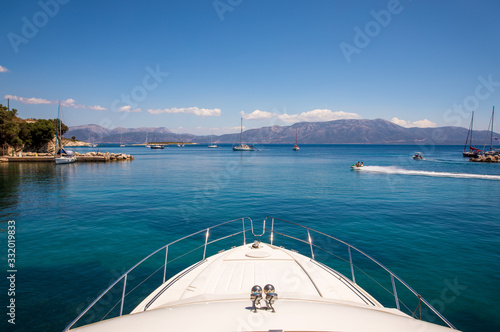 Fototapeta Naklejka Na Ścianę i Meble -  Beautiful seascape off the coast of Kastos island, Ionian sea, Greece in summer.