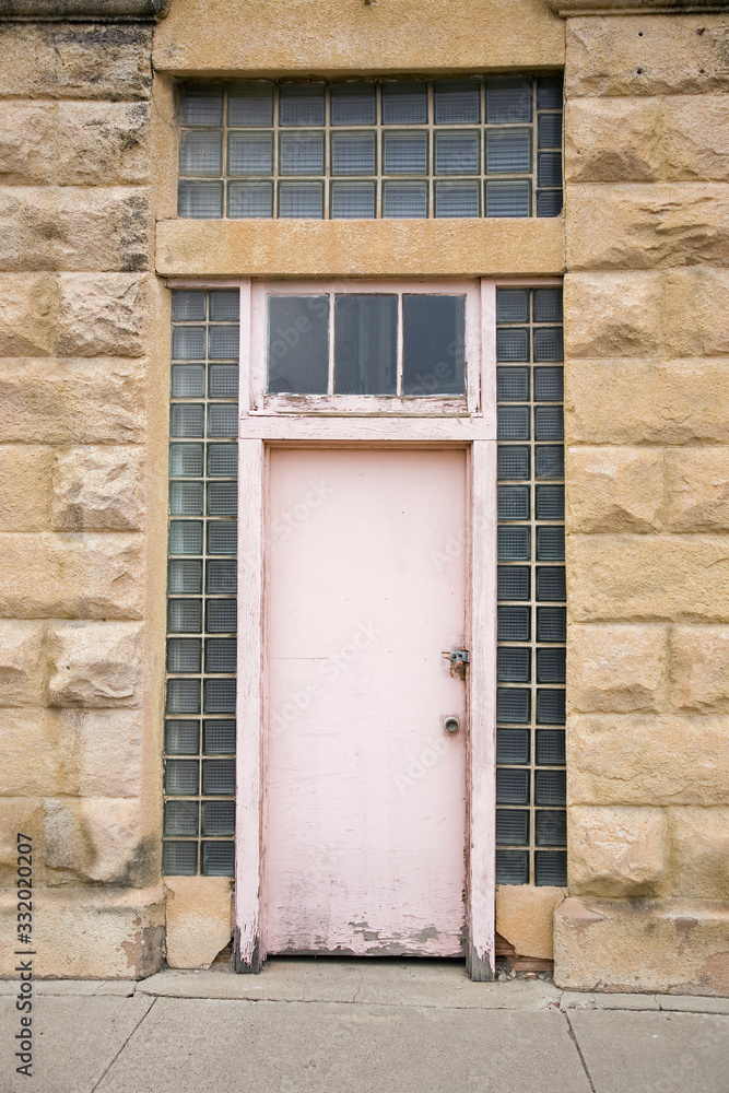 Pink door, Hot Springs, South Dakota