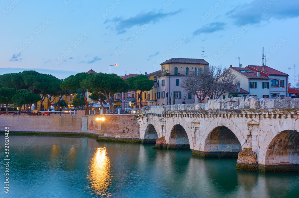 Bridge of Tiberius (Ponte di Tiberio) in Rimini Bridge of Tiberius (Ponte di Tiberio) in Rimini