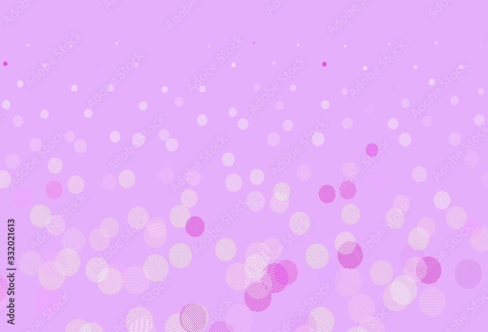 Light Purple, Pink vector layout with circle shapes.