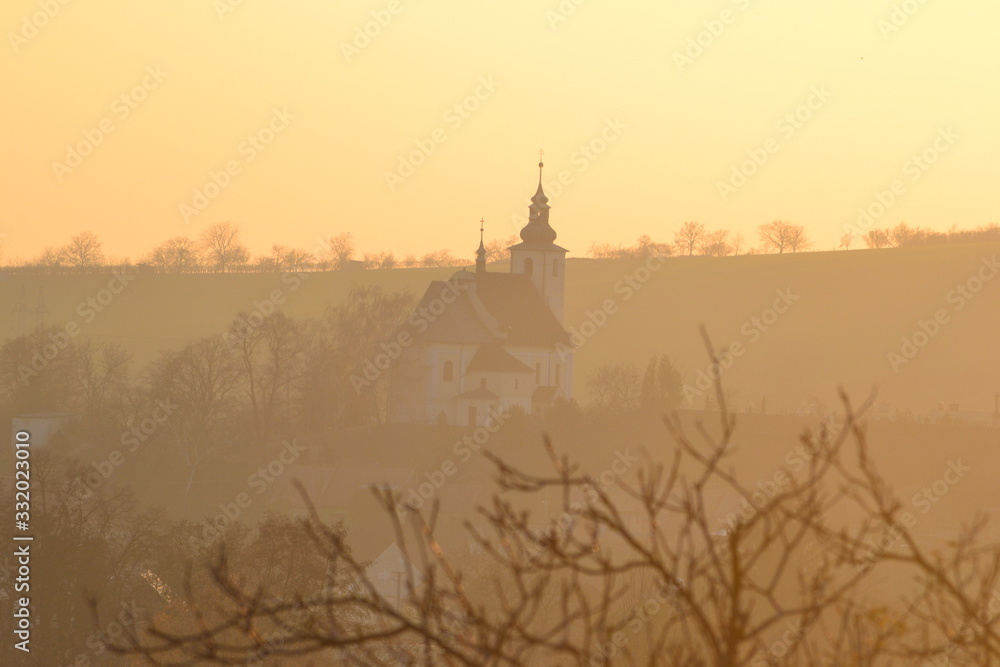 Fototapeta premium church in sunset