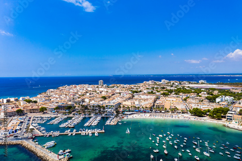 Photography Aerial view, Colonia de Sant Jordi, Cala Galiota, Mallorca, Balearic Islands Spa