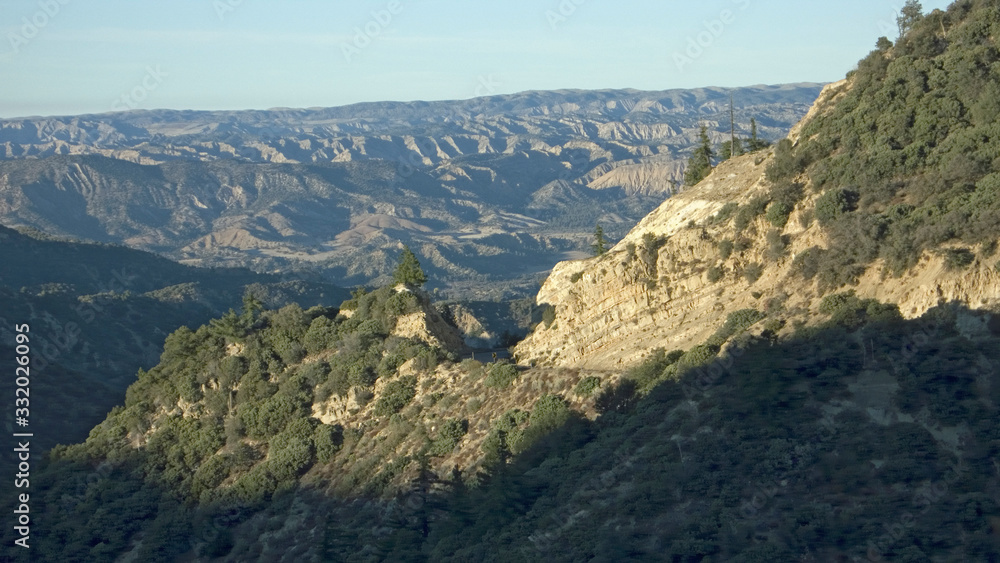 Strange rock formations on highway 33 on way to Ojai, California