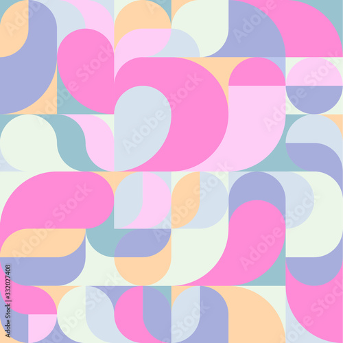 Abstract vector colorful geometric harmonic wave background