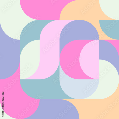 Abstract vector colorful geometric harmonic wave background