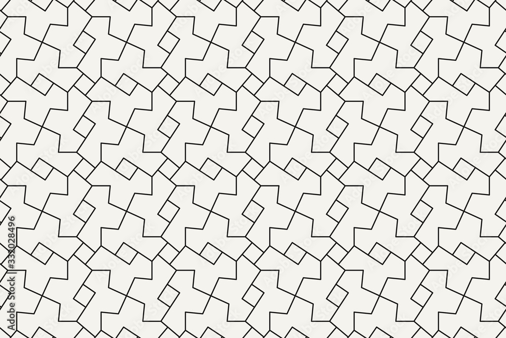 Geometric seamless pattern. Vector background with abstract line texture. Neutral monochrome wallpaper, black white simple light linear ornament for wrapping paper, textile. Decorative design element Geometric seamless pattern. Vector background with abstract line texture. Neutral monochrome wallpaper, black white simple light linear ornament for wrapping paper, textile. Decorative design element