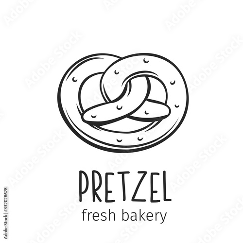 Pretzel outline icon