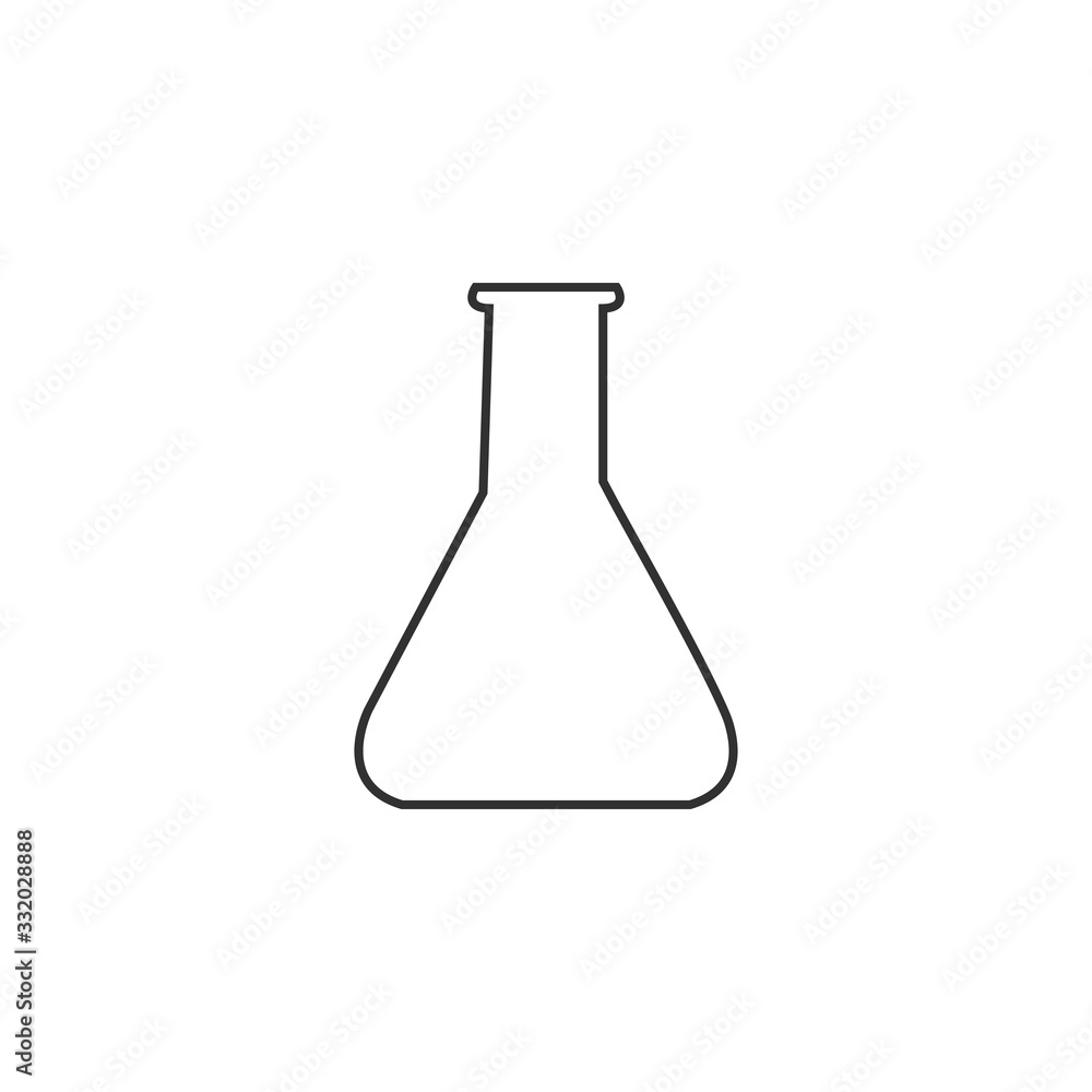 laboratory chemistry equipment, test tube icon, lab flask icon. Stock Vector illustration isolated on white background. laboratory chemistry equipment, test tube icon, lab flask icon. Stock Vector illustration isolated on white background.