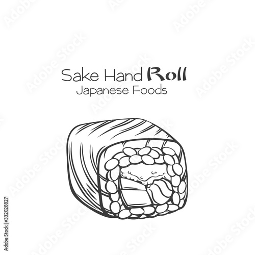 Philadelphia sushi roll outline