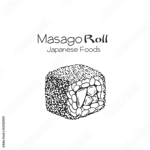 Masago sushi outline