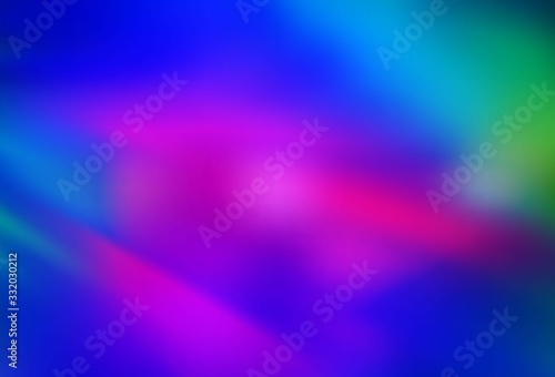 Dark Pink, Blue vector blurred bright texture.