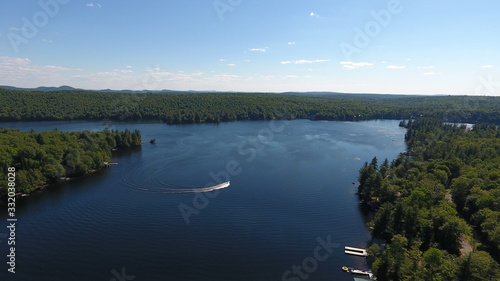 Adirondack lake in the summer