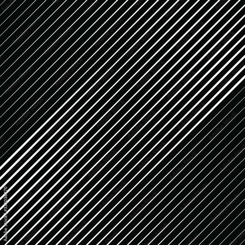 Diagonal different black vector stripes. Monochrome background. Vector illustration. Oblique pattern. Trendy element for web pages, prints, textile and template design Diagonal different black vector stripes. Monochrome background. Vector illustration. Oblique pattern. Trendy element for web pages, prints, textile and template design
