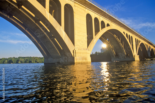 The Potomac and Francis Scott Key Bridge, Rosslyn, Washington, DC