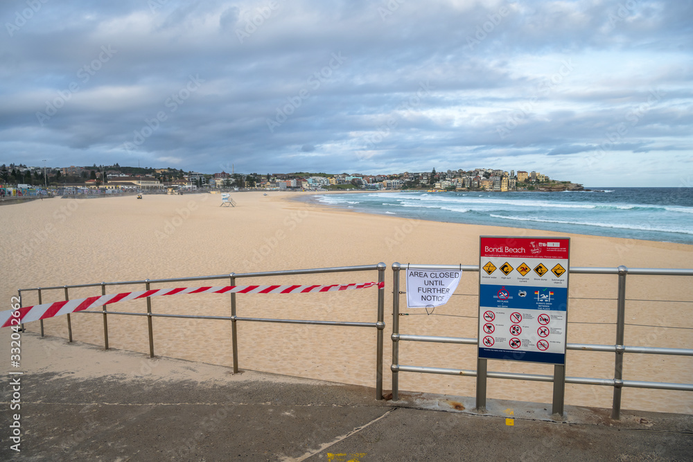 Covid 19, Bondi Beach closed after crowds ignore virus warnings, Bondi Beach Australia Covid 19, Bondi Beach closed after crowds ignore virus warnings, Bondi Beach Australia