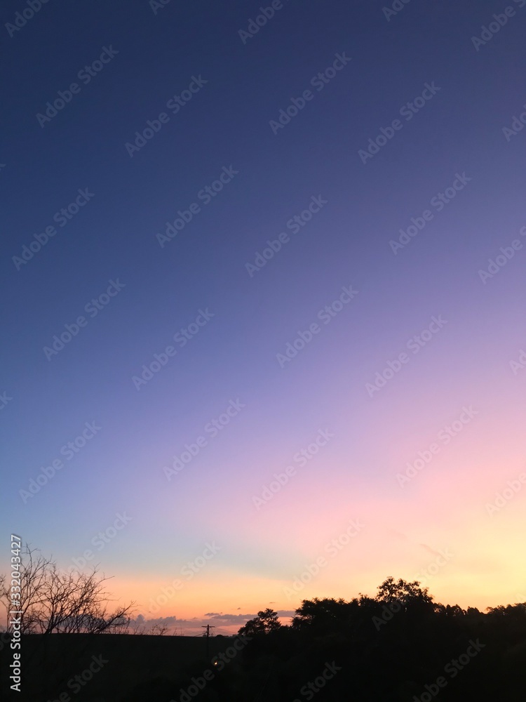 Fototapeta premium sunset over field