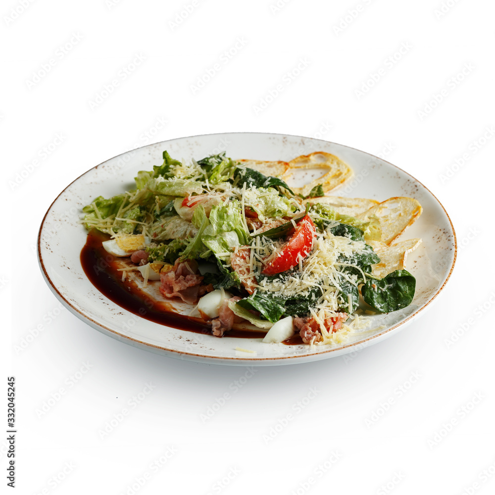 appetizing breakfast, gourmet restaurant dish is a classic serving.