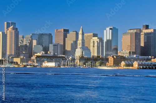 Skyline of Boston  Massachusetts