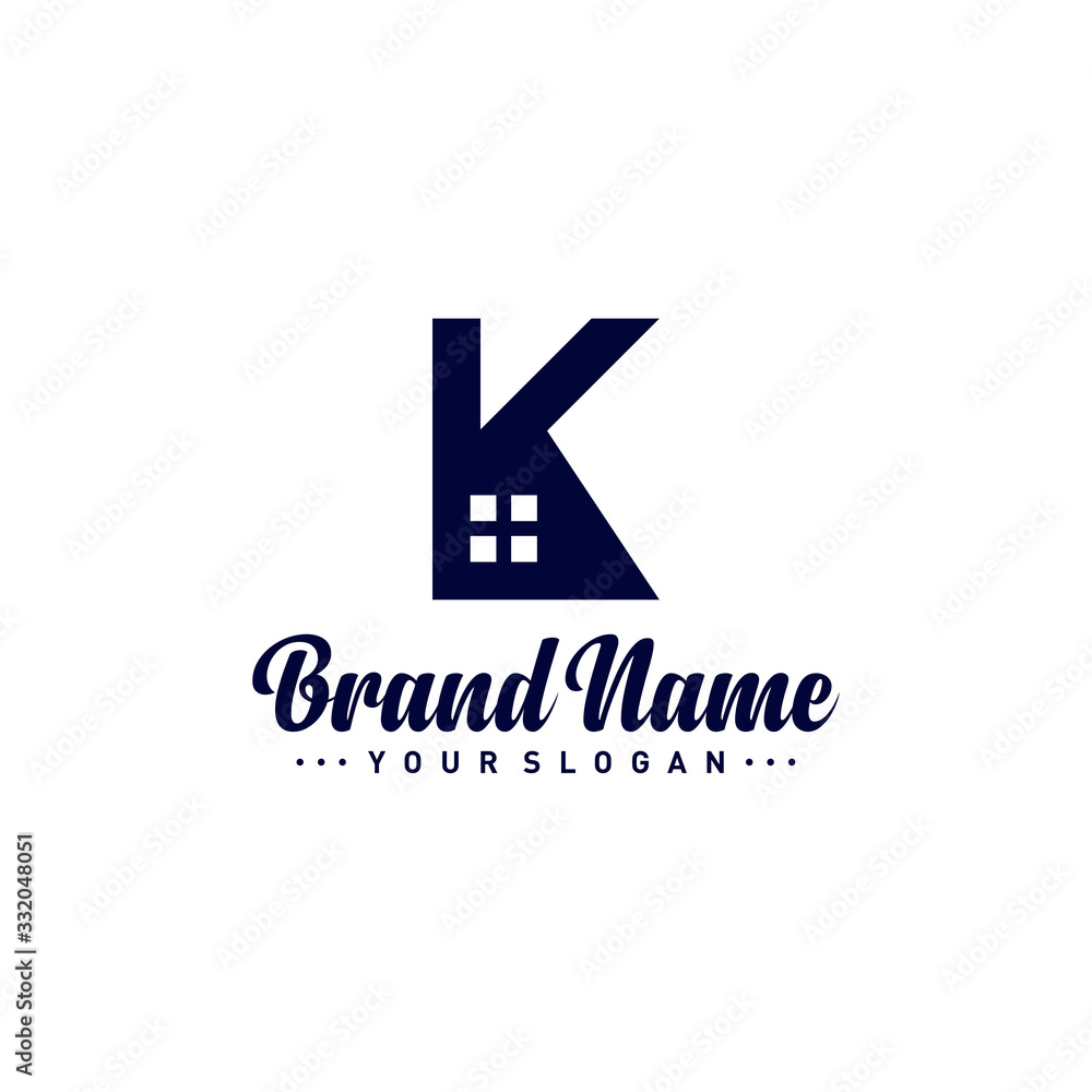Letter K House logo vector template. Creative K Home logo design concepts. Icon symbol Letter K House logo vector template. Creative K Home logo design concepts. Icon symbol
