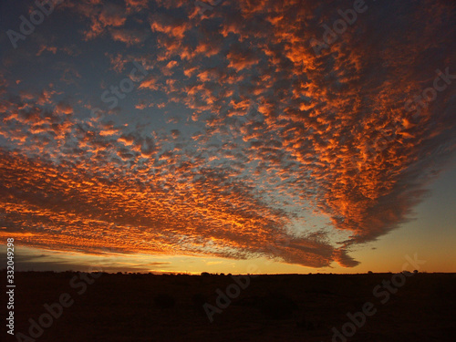 Inland Australia sunset