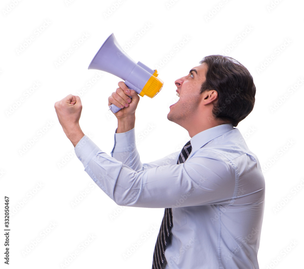 Businessman isolated on the white background Businessman isolated on the white background