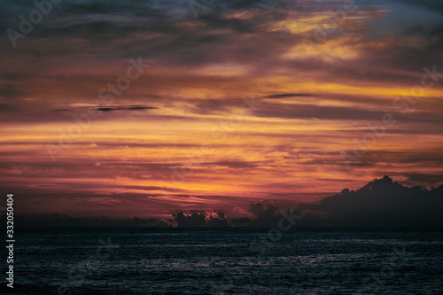 sunset over the sea © Edwin