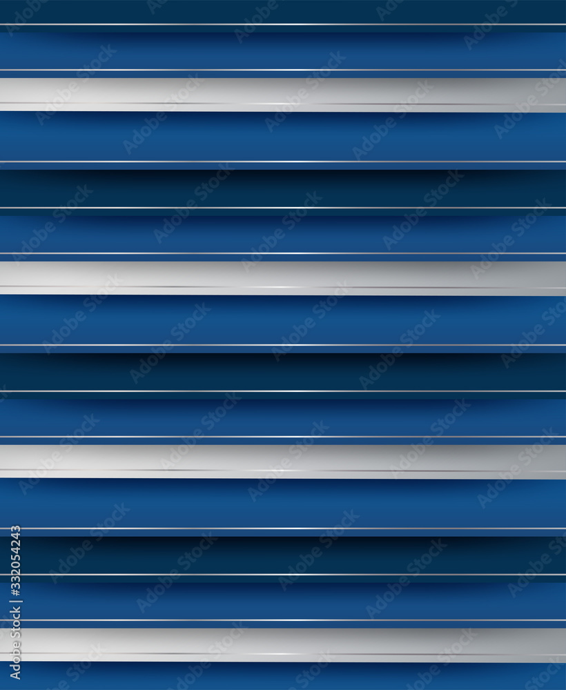 Obraz premium Abstract. blue - silver gradient geometric overlap shape background. vector.