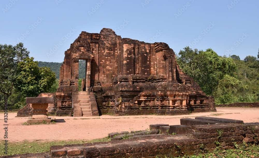 Group G Assembly Hall Ruin, Wide Shot, My Son Sanctuary, Vietnam