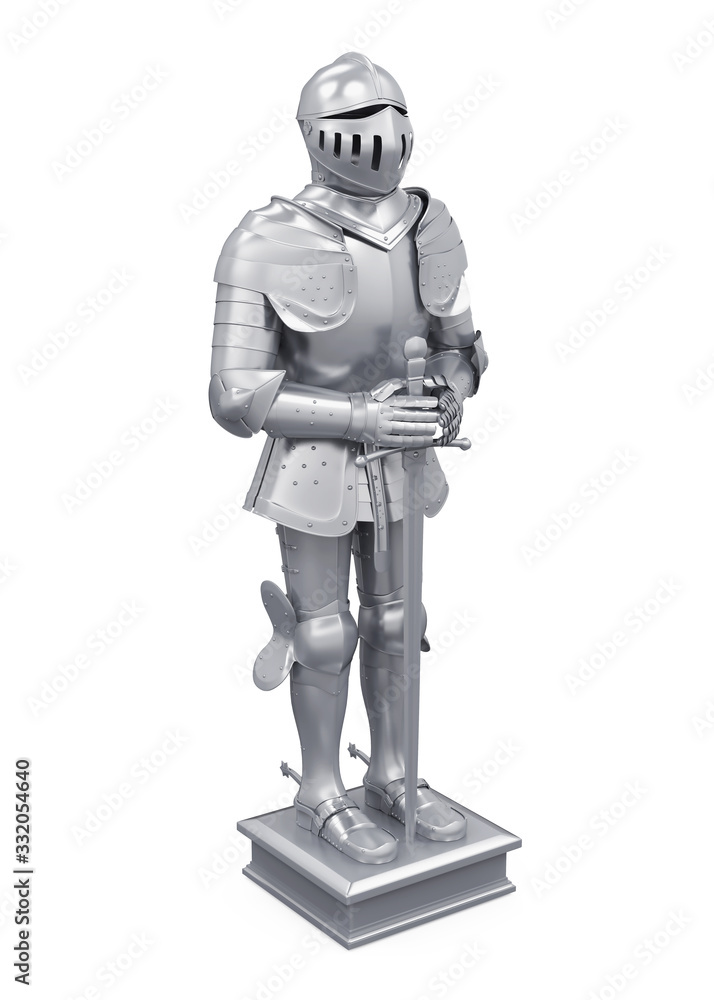 Medieval Knight Armor Isolated Medieval Knight Armor Isolated