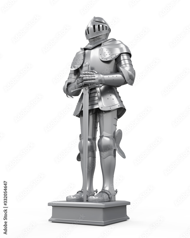 Medieval Knight Armor Isolated