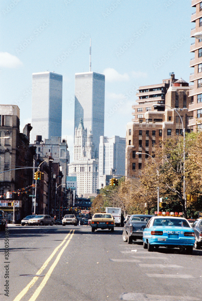 USA, New York, Blick auf das World Trade Center in Manhattan.