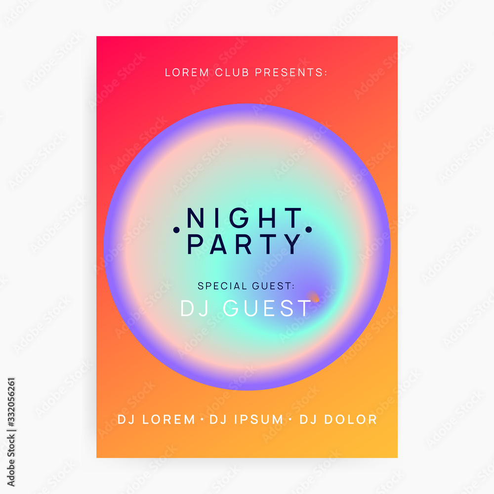Fototapeta premium Poster for summer fest and music flyer.