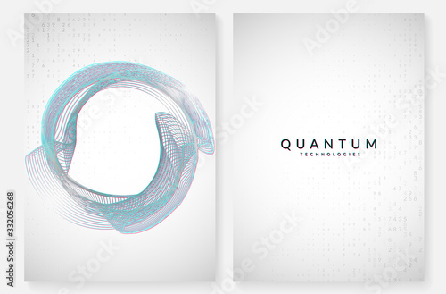 Digital technology abstract background. Artificial intelligence, deep learning and big data concept. 