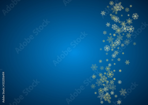 Christmas and New Year snowflakes