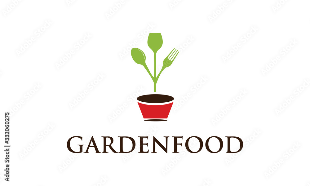 food garden design logo for restaurant food garden design logo for restaurant